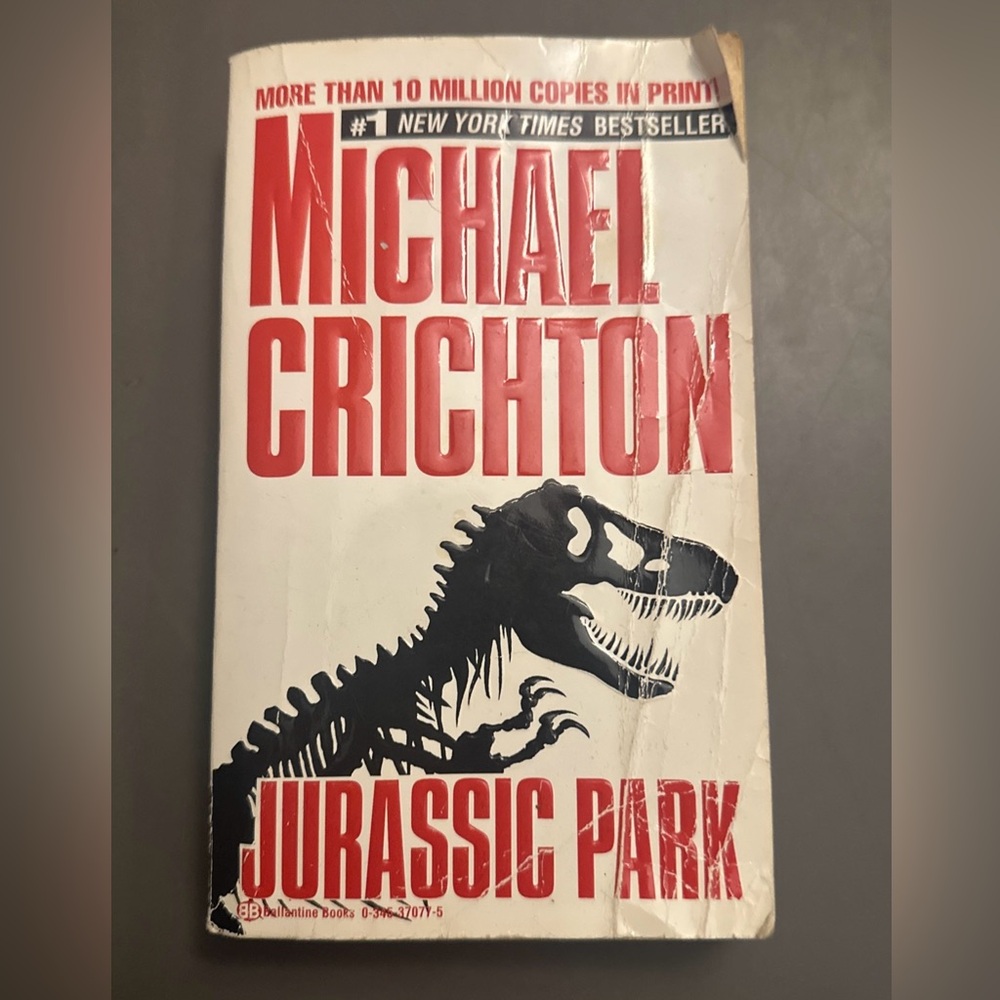 Jurassic Park By Michael Crichton (Paperback, 1991) 1st Ballantine Print